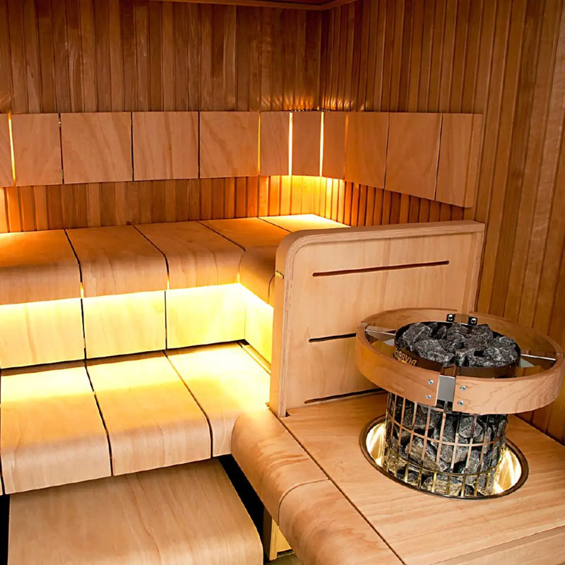Harvia Cilindro PC80 8KW Sauna Heater with built in controls - Finnish Sauna Builders