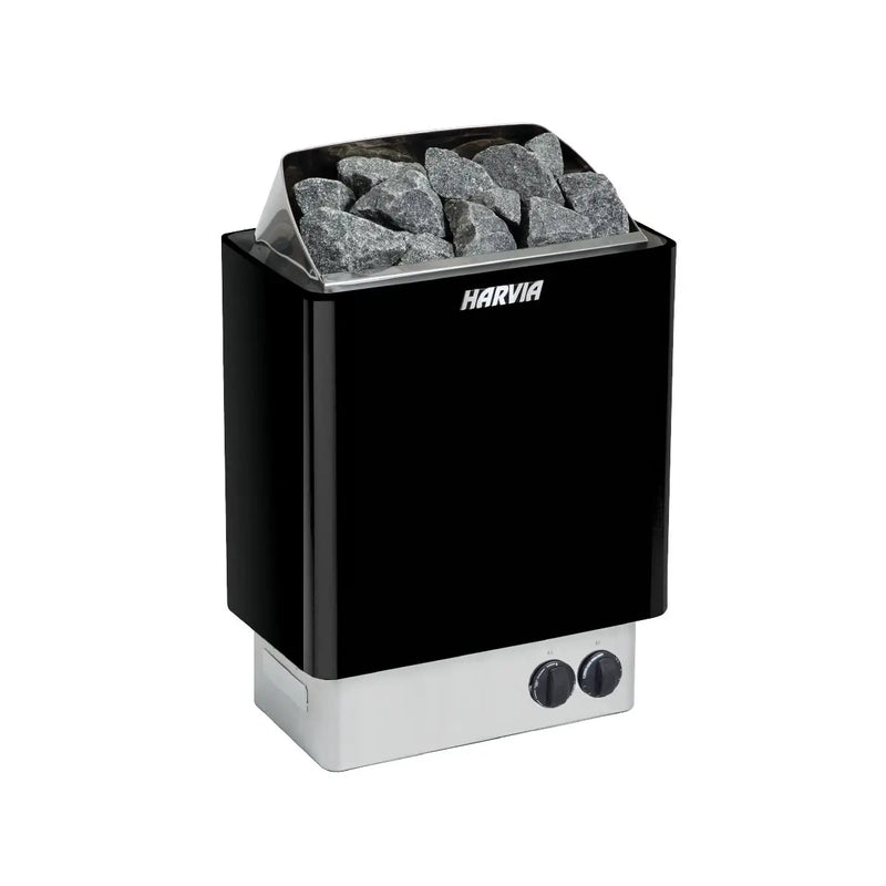 Harvia KIP80B Stainless Steel 8KW Sauna Heater with built-in control - Finnish Sauna Builders