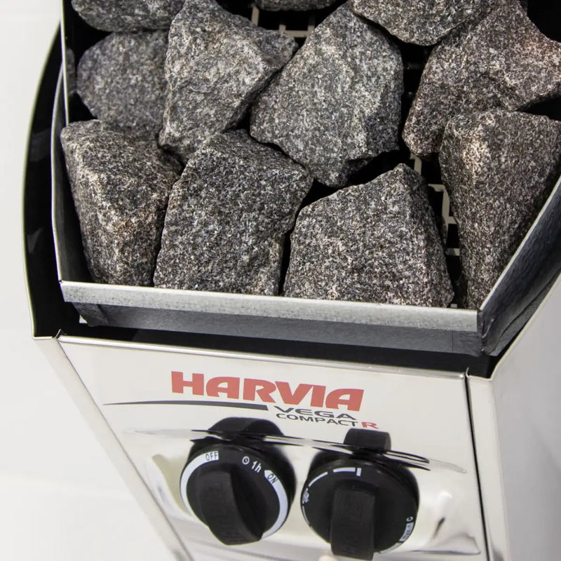 Harvia Vega Compact 1900 1.9KW Sauna Heater with Built-in Control - Finnish Sauna Builders