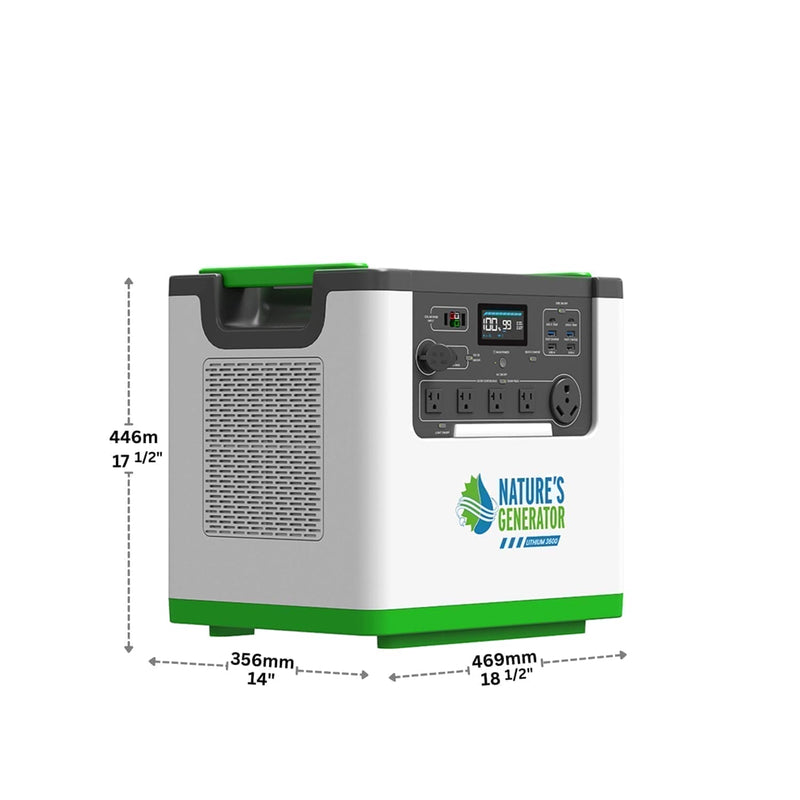 Nature's Generator Lithium 3600 Solar and Wind Generator