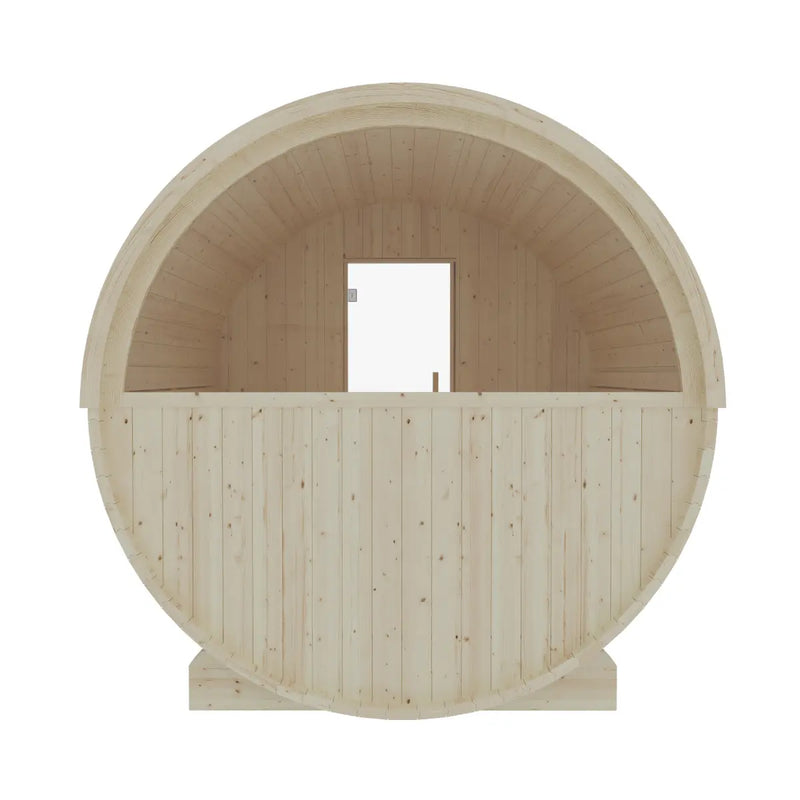 Turku Finnish Barrel Sauna with Terrace and WiFi Heater - Finnish Sauna Builders