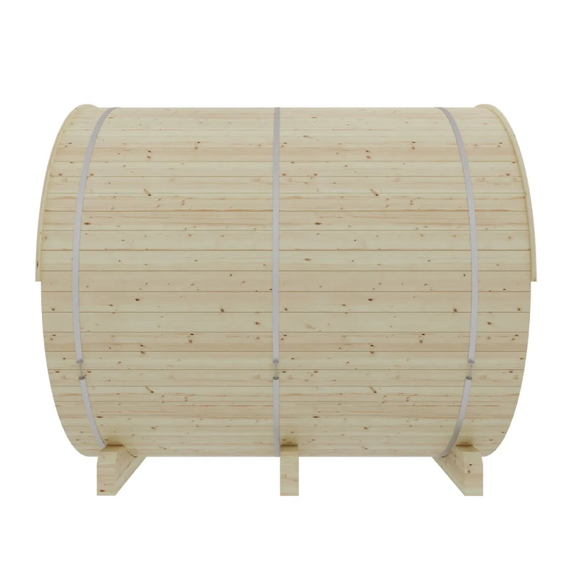 Vassa Finnish Barrel Sauna with WiFi Heater - Finnish Sauna Builders