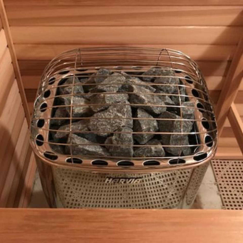 Harvia Club Deluxe Stainless Steel Electric Sauna Heater With Digital Control & Sauna Stones [HRKGU] (SAK27619)