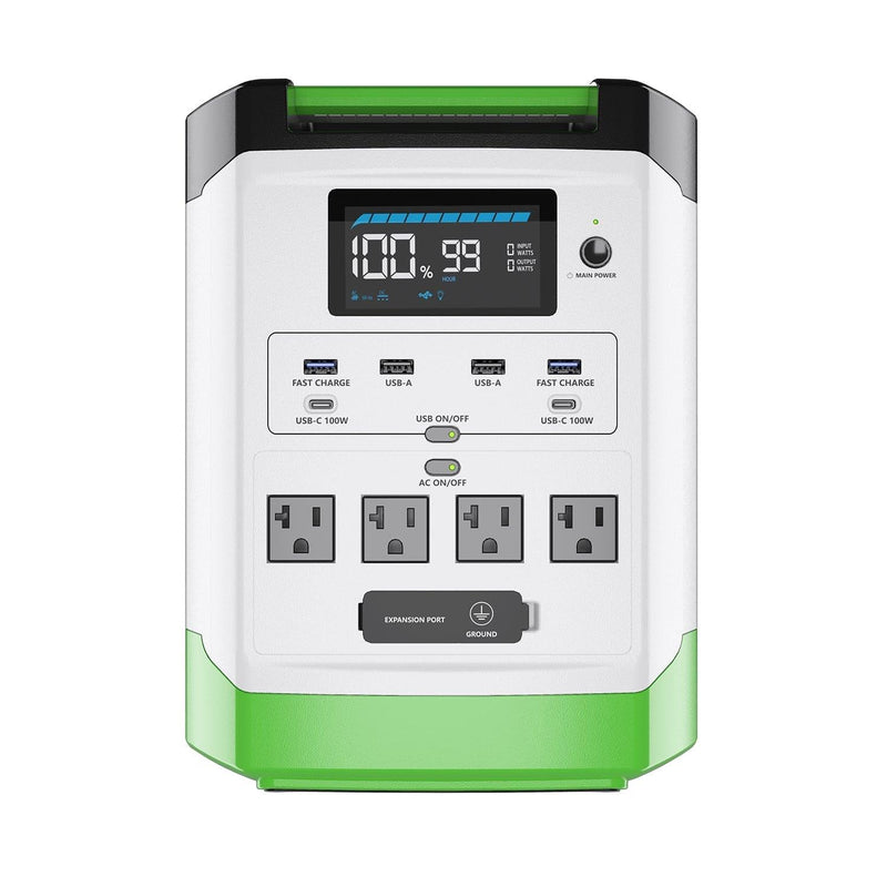 High Capacity Lithium 1800 Solar Generator and Transfer Switch